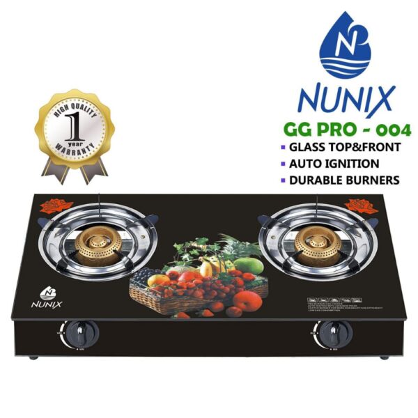 Nunix Glass Top 2 burner