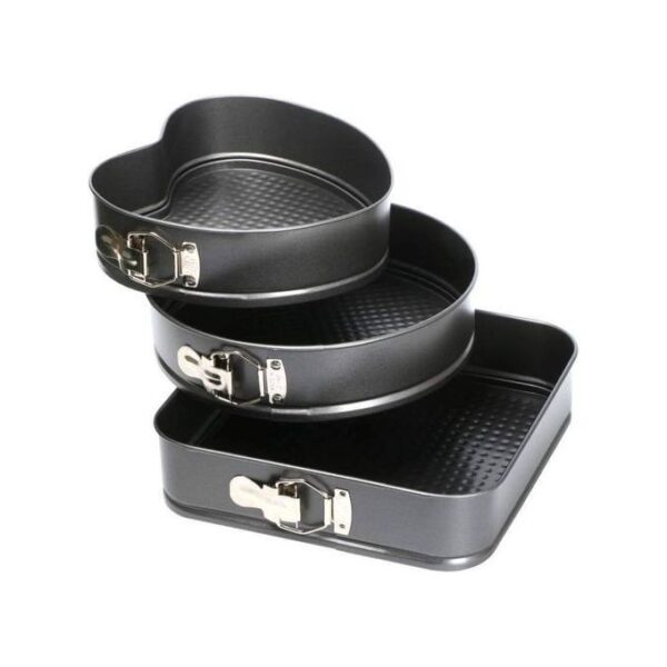 Baking Tins Set Of 3 Different Shapes - Image 2