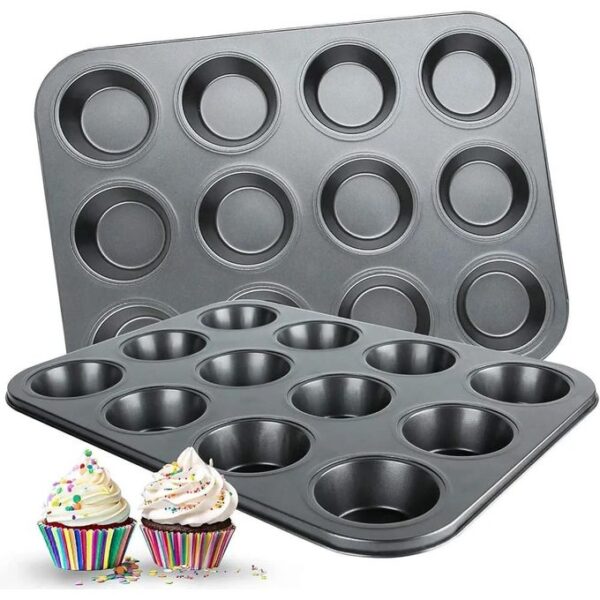 12 Slots Cup Cupcake Baking tray