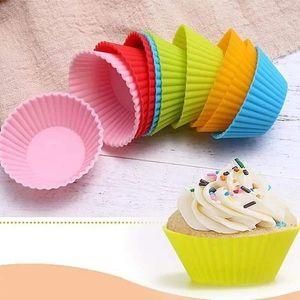 12Pcs/Set Round Muffin Silicone Baking Molds - Image 2
