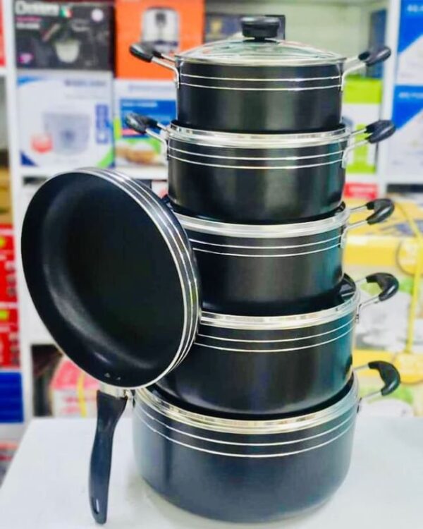 TC 14 Pieces Heavy Non-Stick Cooking Pot Sufuria Set - Image 2
