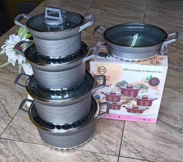 Bosch 10pcs Germany Nonstick Granite Cookware sets - Image 3