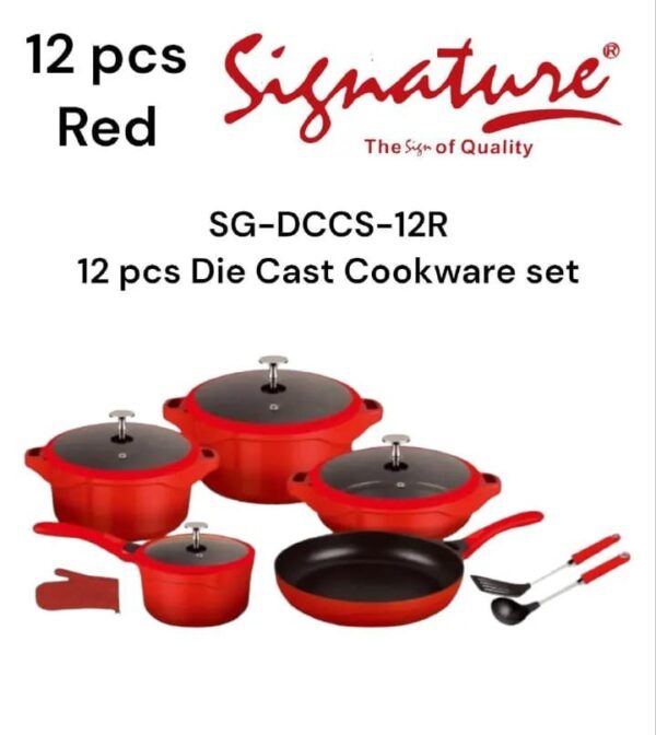 Signature 12 PCS Granite Die Cast Non Stick Cookware sets - Image 3