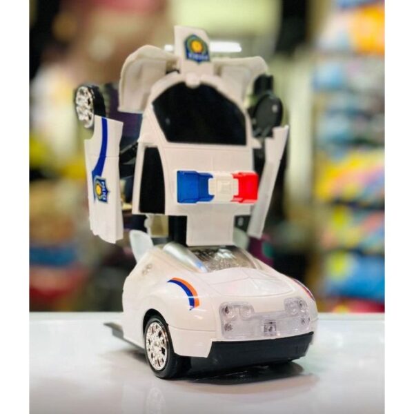 LUXURY Transforming Car Remote Control Car Transformation Robot 2 in 1 Kids Electric Transformation Vehicle Robot Model Toy with Light Durable Long Use - Image 3