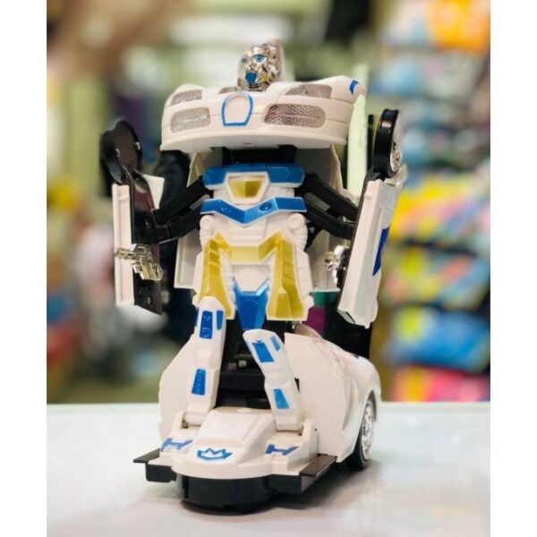 LUXURY Transforming Car Remote Control Car Transformation Robot 2 in 1 Kids Electric Transformation Vehicle Robot Model Toy with Light Durable Long Use - Image 4