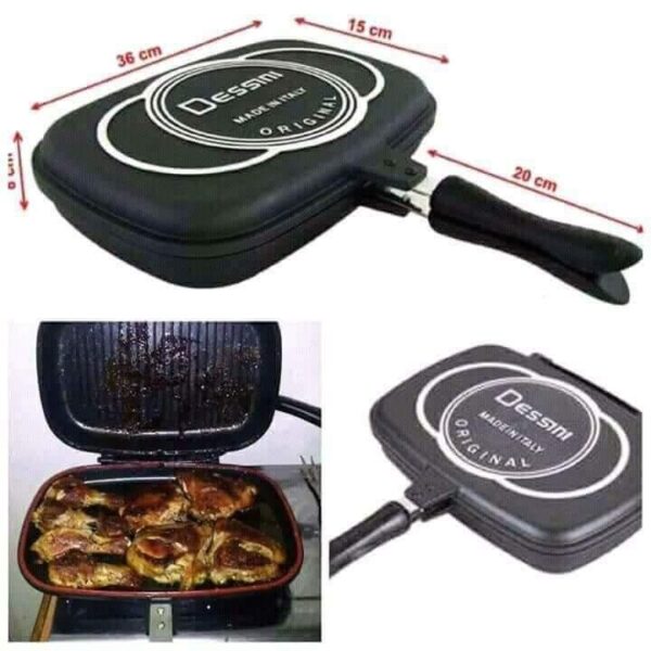 Dessini Double Sided Grill Non-stick Pan - Image 4