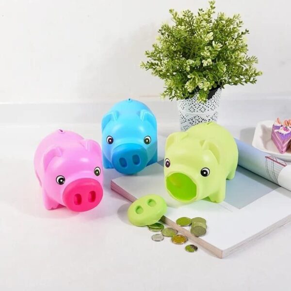 Piggy-shaped Safe Saving Bank Toy For Kids - Image 2