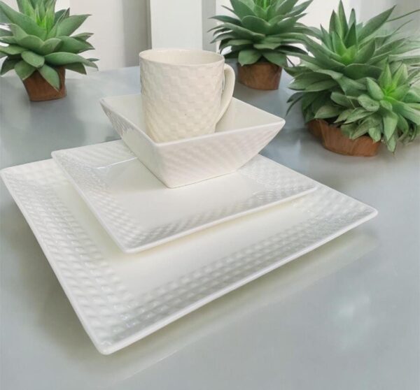White square Dinner set - Image 2
