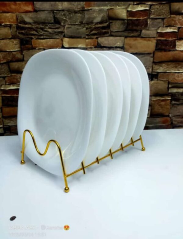 6 pc oppela ceramic corner plates