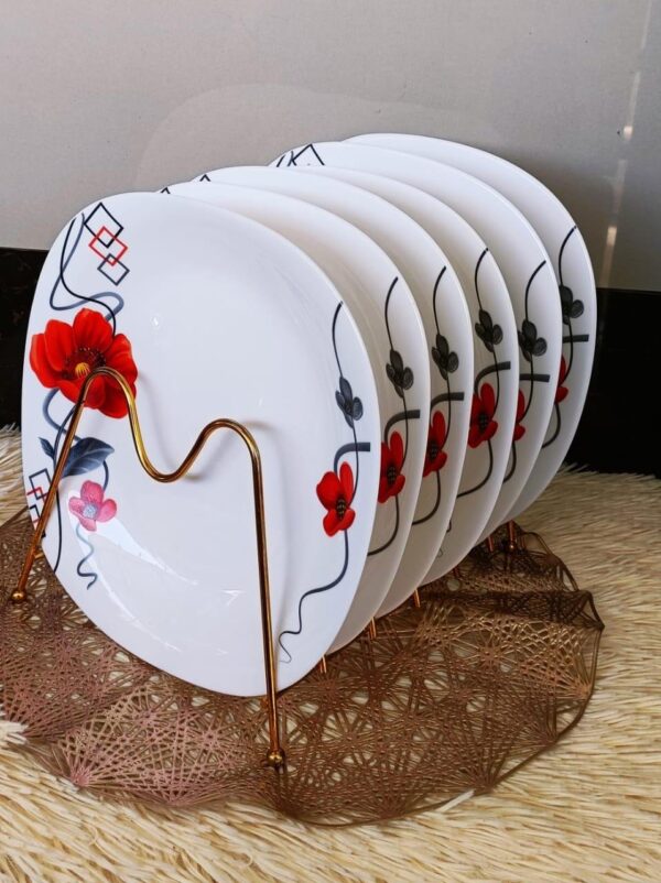 6pcs corner dinner plates
