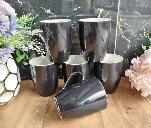 6pcs Black Ceramic cups