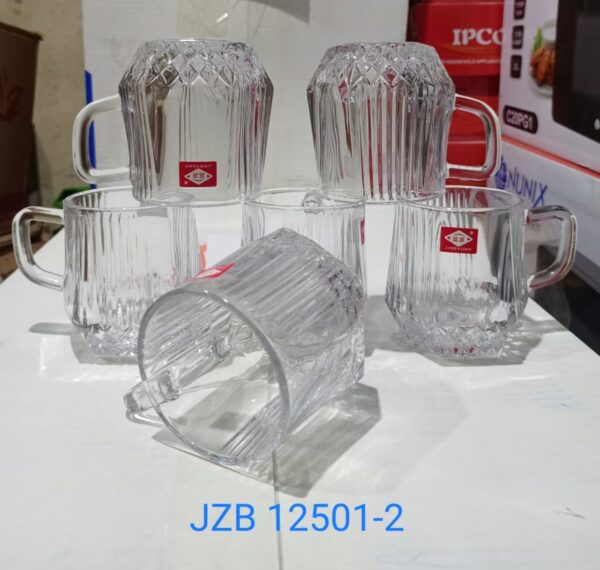 6Pcs Glass cups - Image 2