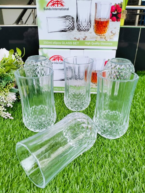 A set of 6pcs Water / Juice  glass
