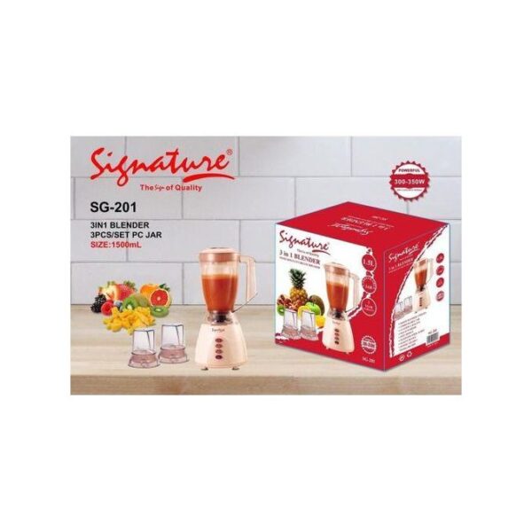 Signature 3 In 1 Blender With Unbreakable Poly-carbonate Jar - Image 2