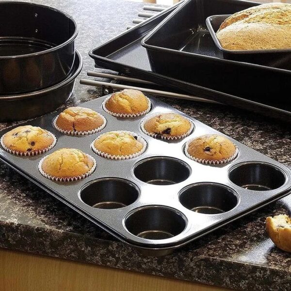 12 Slots Cup Cupcake Baking tray - Image 2