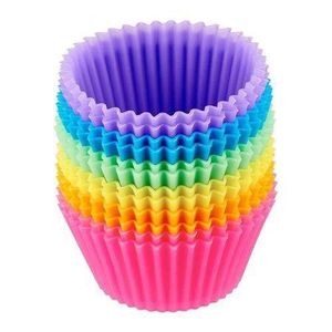 12Pcs/Set Round Muffin Silicone Baking Molds - Image 3