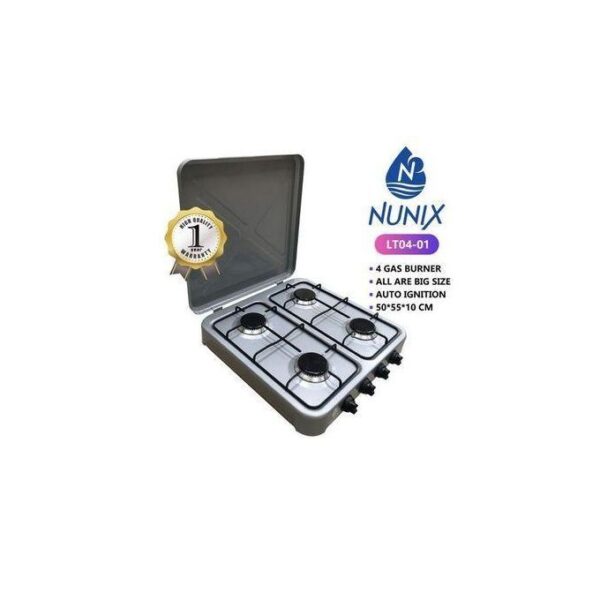 Nunix cooker All Gas 4 Burner Table Top - Image 2