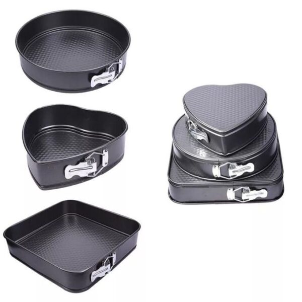 Baking Tins Set Of 3 Different Shapes - Image 3