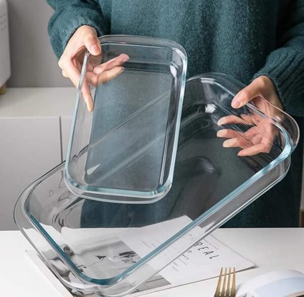 Signature 3 in 1 High Quality Heat Resistant Glass Bake Pan - Image 3