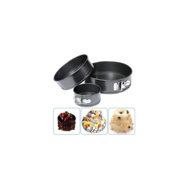 Non-Stick Round Cake Baking Tins Set - Image 3