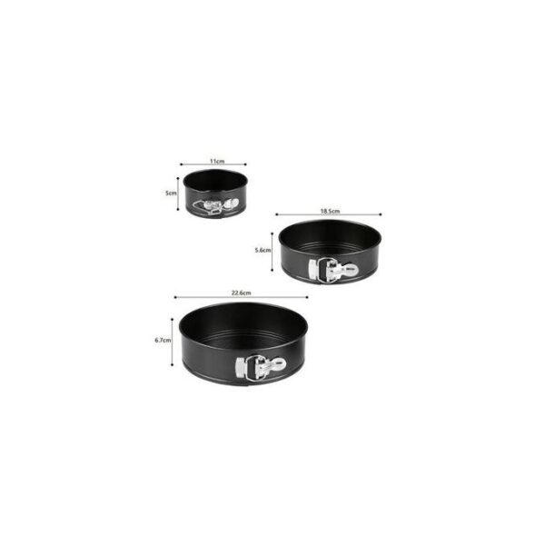 Non-Stick Round Cake Baking Tins Set - Image 4
